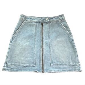 Billabong Zip Front Denim Mini Skirt